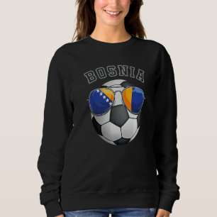 Bosnien Fußball Fan Sunglass Fußball Bosnian Sweatshirt