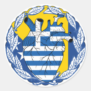 Bosnien-Griechische Unabhängigkeit Griechenland Gr Runder Aufkleber