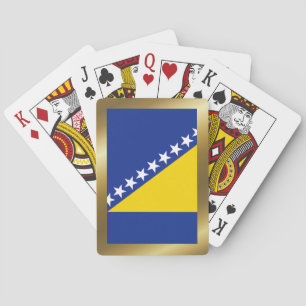 Bosnien Herzegowina Flagge Spielkarten