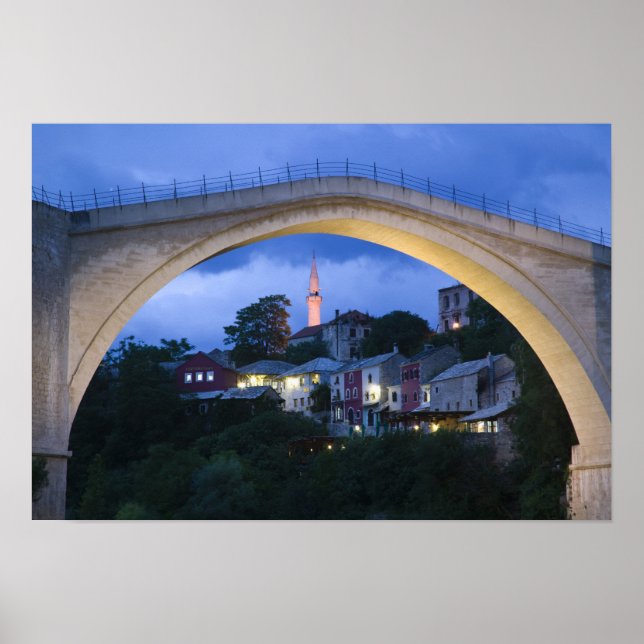 Bosnien-Herzegowina - Mostar. Die alte Brücke 2 Poster (Vorne)