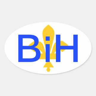 Bosnien-Herzegowina Ovaler Aufkleber