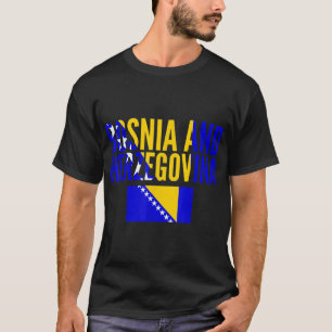 Bosnien - Länderflagge Bosnien und Herzegowina T-Shirt