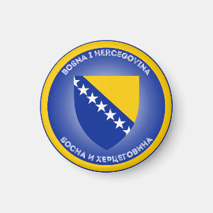 Bosnien und Herzegowina-Erbe-Emblem Magnet
