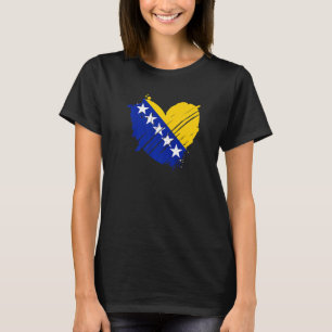 Bosnien und Herzegowina Flag I Liebe Bosnien-DNA-G T-Shirt
