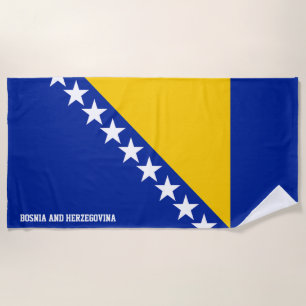 Bosnien und Herzegowina Flag Splendid Patriotic Strandtuch