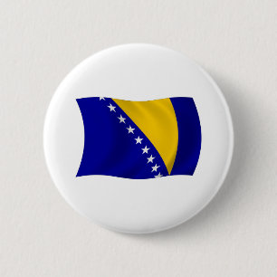Bosnien und Herzegowina Flagge Button