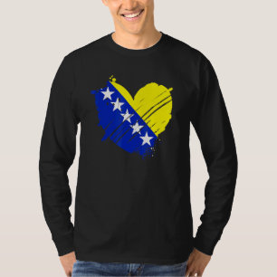 Bosnien und Herzegowina-Flagge Ich liebe Bosnien D T-Shirt