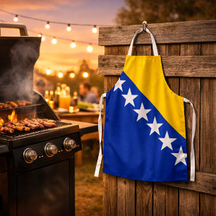 Bosnien und Herzegowina-Flagge-Schürze – All‑Over Schürze