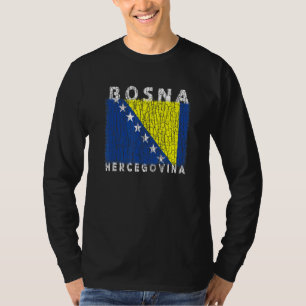 Bosnien und Herzegowina-Flagge Wird verwendet für T-Shirt
