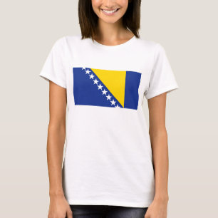 Bosnien und Herzegowina Flaggen x Karte T - Shirt