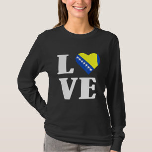 Bosnien und Herzegowina Flaggenstaaten Balkanstaat T-Shirt