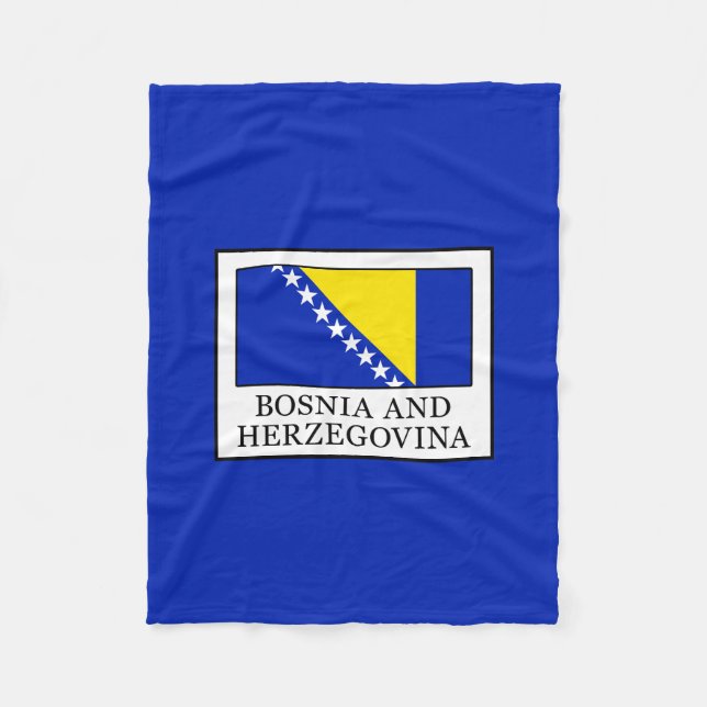 Bosnien und Herzegowina Fleecedecke (Vorderseite)