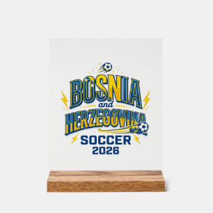 Bosnien und Herzegowina Fußball 2026 Fußball Fett Acrylschild