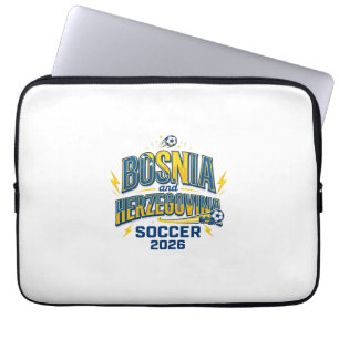 Bosnien und Herzegowina Fußball 2026 Fußball Fett  Laptopschutzhülle