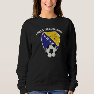 Bosnien und Herzegowina - Fußballflagge Sweatshirt