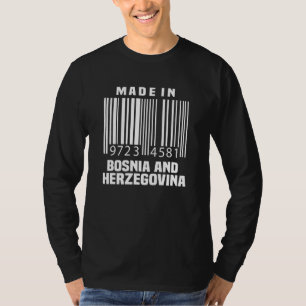Bosnien und Herzegowina Jersey Bar Code Bosner T-Shirt