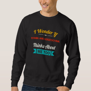 Bosnien und Herzegowina Lustiges Vintage-Souvenir Sweatshirt