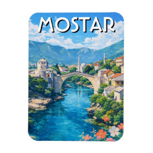 Bosnien und Herzegowina Mostar Reise Magnet