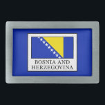 Bosnien und Herzegowina Rechteckige Gürtelschnalle<br><div class="desc">Bosnien und Herzegowina</div>
