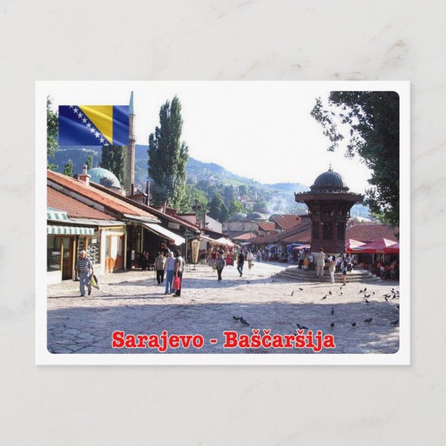 Bosnien und Herzegowina - Sarajevo - Bašcaršija - Postkarte (Vorderseite)