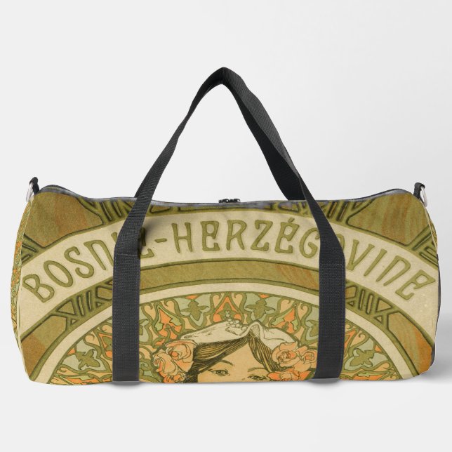 Bosnien und Herzegowina von Alphonse Mucha (1900) Duffle Bag (Vorderseite)