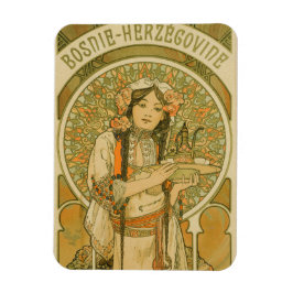 Bosnien und Herzegowina von Alphonse Mucha (1900) Magnet