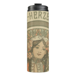 Bosnien und Herzegowina von Alphonse Mucha (1900) Thermosbecher