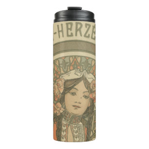 Bosnien und Herzegowina von Alphonse Mucha (1900) Thermosbecher