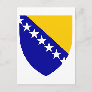 Bosnien und Herzegowina-Wappen-Postkarte Postkarte