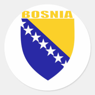 Bosnien-Wappen Runder Aufkleber