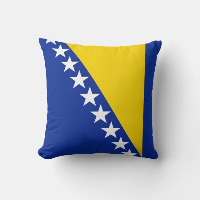 Bosnienflagge x Flaggenkissen Kissen (Vorderseite)