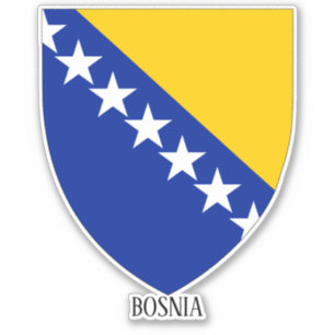 Bosnienische Wappen Patriotisch Aufkleber