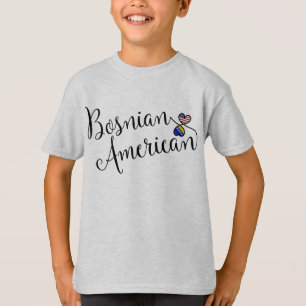 bosnisch-amerikanische Herzklopfe T-Shirt