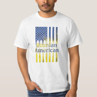bosnisch-amerikanischer Flag-T - Shirt