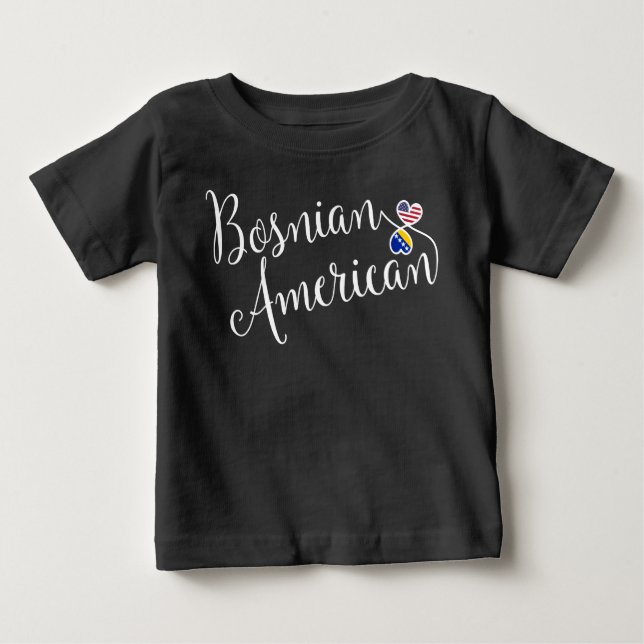 bosnisch-amerikanischer Hintern Baby T-shirt (Vorderseite)