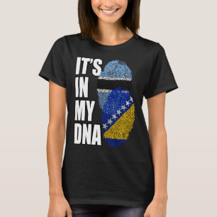 bosnisch-botswanisches DNA-Flag Heritage T-Shirt