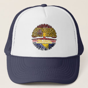Bosnisch-Spanien-Roots-Fahne Truckerkappe
