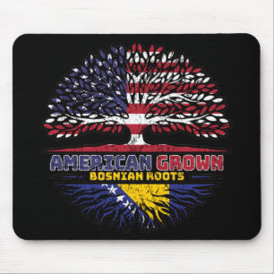 Bosnisch USA USA Vereinigte Staaten Tree Mousepad