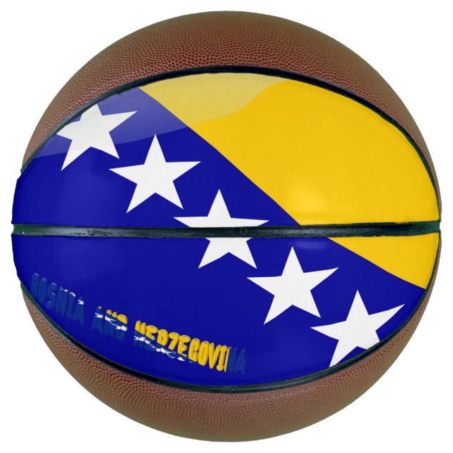 bosnische Flagge Basketball (Vorderseite)