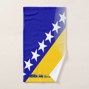 Bosnische Flagge Handtuch