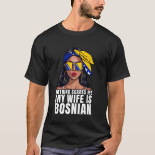 Bosnische Flagge Hochzeit Jubiläum Verlobung Bosni T-Shirt
