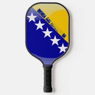 bosnische Flagge Pickleball Schläger