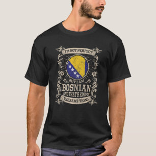 Bosnische Flagge Proud Bosnier Männer und Frauen 1 T-Shirt