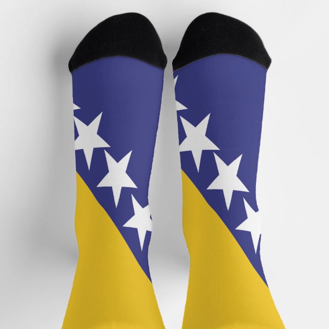 bosnische Flagge Socken (Oben)