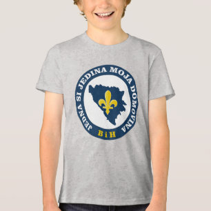Bosnische Lilie Tri-Blend Shirt