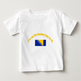 bosnische patriotische Flaggenentwürfe Baby T-shirt