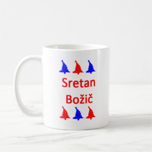 bosnisches Frohe Weihnachten Kaffeetasse