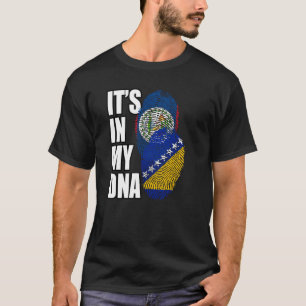 bosnisches und belizisches DNA-Flag T-Shirt