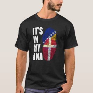 bosnisches und dänisches DNA-Flaggenerbe T-Shirt