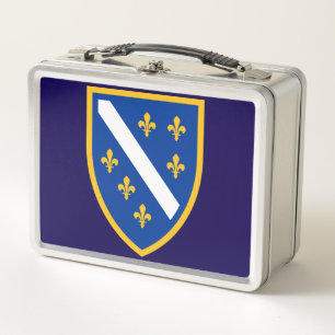 Bosnisches Wappen Heritage Metall-Lunchbox Metall Brotdose